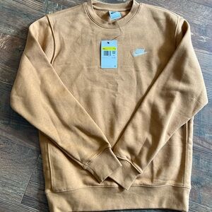 Nike Men's Camel Crewneck Sweater